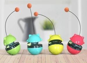 4 in 1 Cat Toy - Cat Feeder+Track Ball+Funny Cat Stick+Tumbler