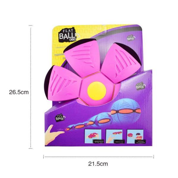 Dog Flying Disc Ball Toy – Auto-Rebound, Interactive Pop-Up UFO Ball For Fetch & Exercise (Red)