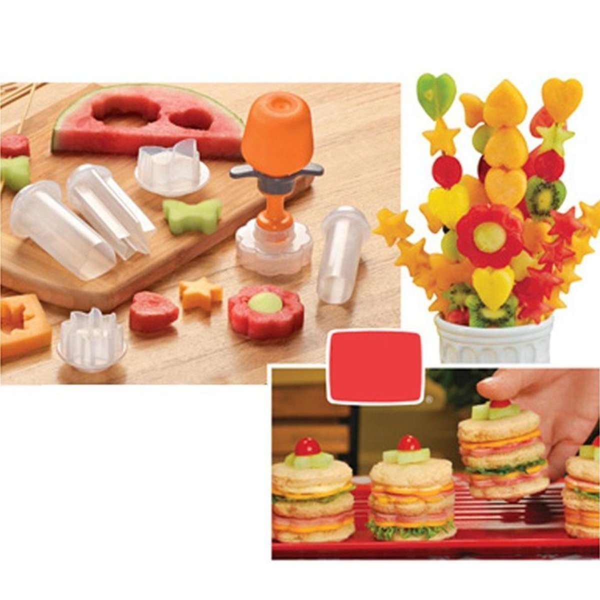 US 21.99 Creative Fruit Shape Cutter Slicer Fruit Slicing Fruit