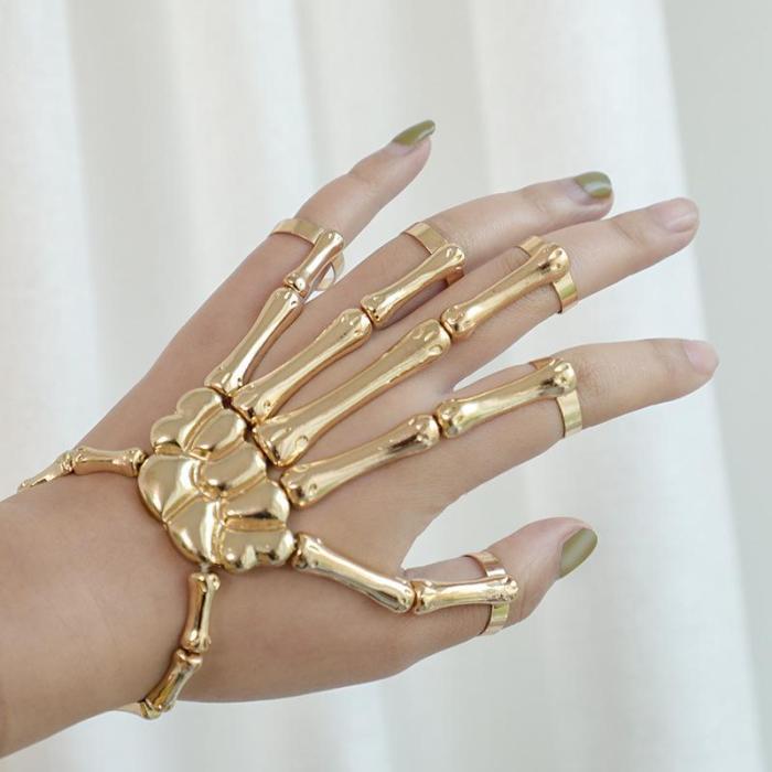 Skeleton Hand Bracelet (Adjustable Size)