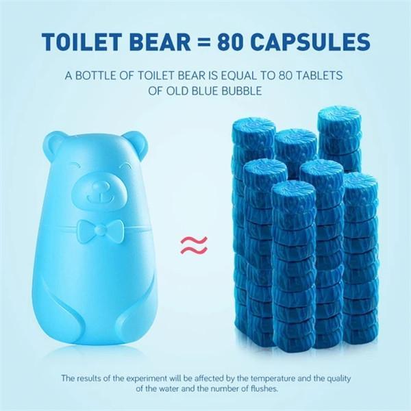 Bear Blue Bubble Toilet Toilet Deodorant Toilet treasure