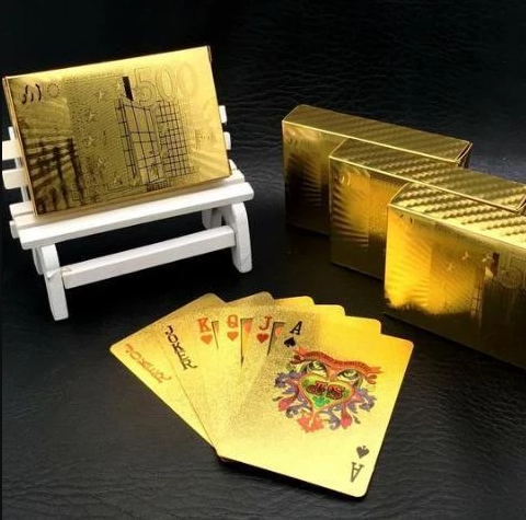 24K Carat Gold Playing Cards