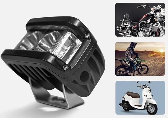 Motorcycle LED Headlight - Perfect Spot Beam & Flashing Warning Lights Improves The Safety