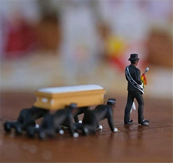 Negro Carrying A Coffin Dancer Toy Decoration Automotive Interior Black Man Carrying Coffintrend Decoration