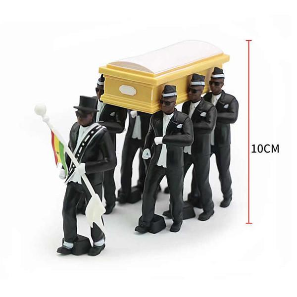 Negro Carrying A Coffin Dancer Toy Decoration Automotive Interior Black Man Carrying Coffintrend Decoration