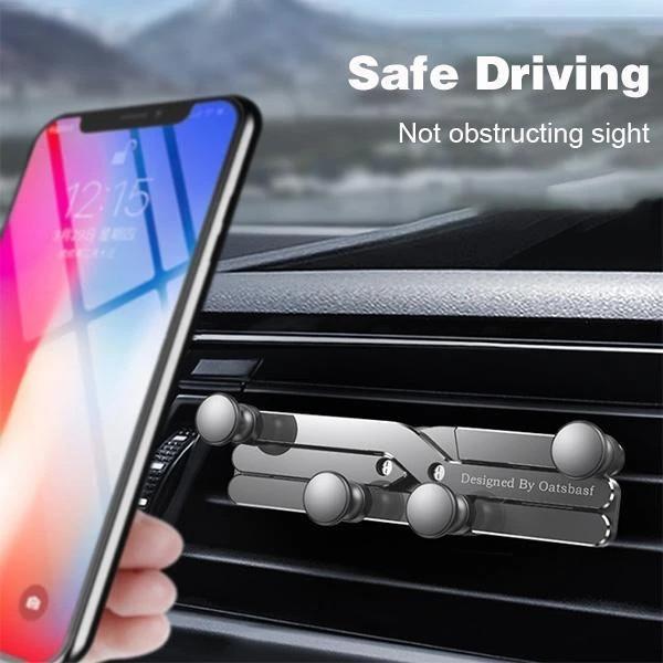 Auto-Clamping Gravity Car Phone Mount