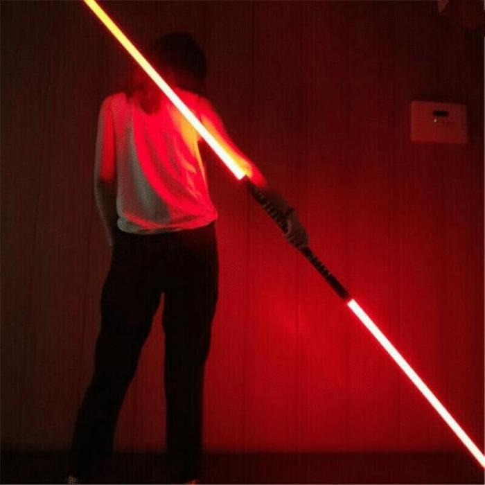 2-in-1 LED Light Up Swords Set FX Double Bladed Dual Sabers