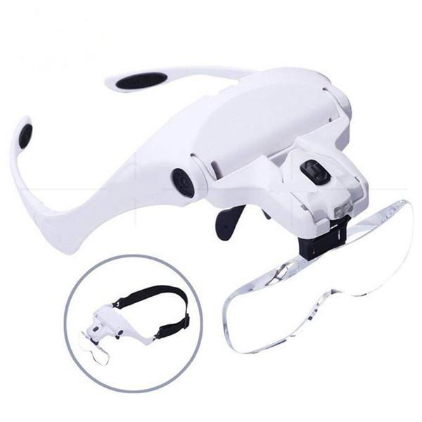 Head-mounted LED Light Magnifier