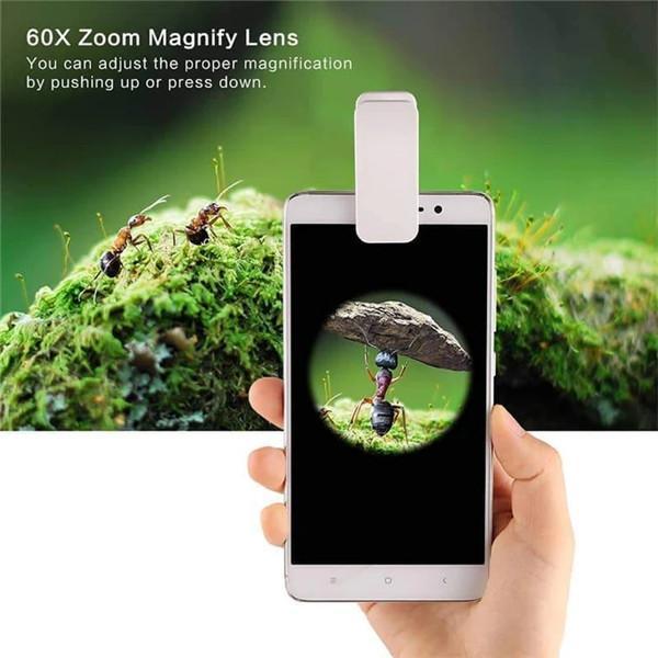 60X Universal Clip-on LED Cell Phone Microscope