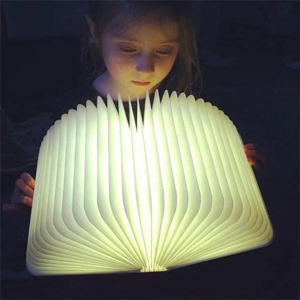 Wood Book Lamp