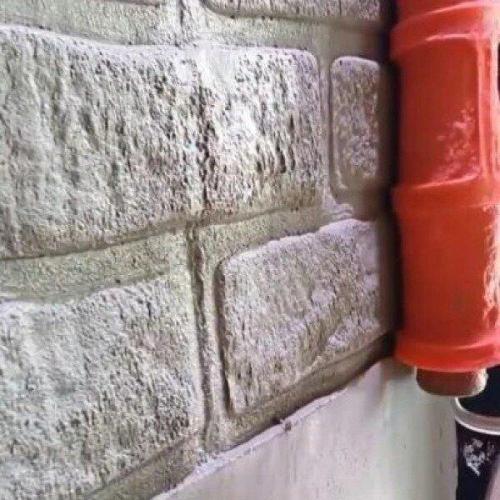 7 Inch 3D Brick Pattern Paint Roller With Handle Grip