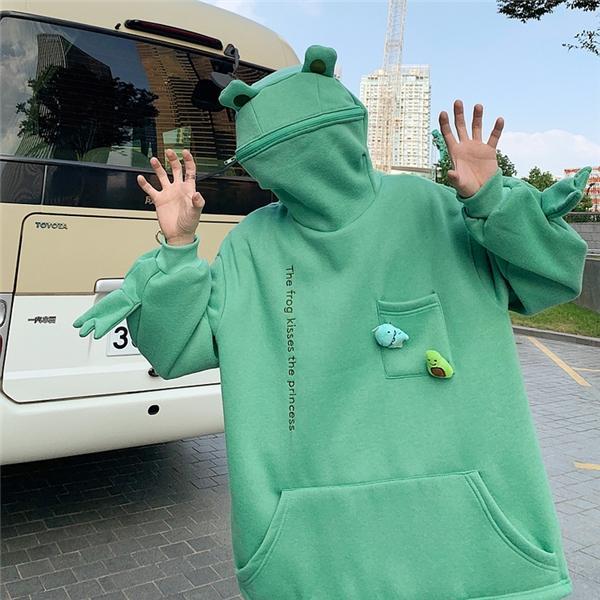 Frog zip hoodie clearance