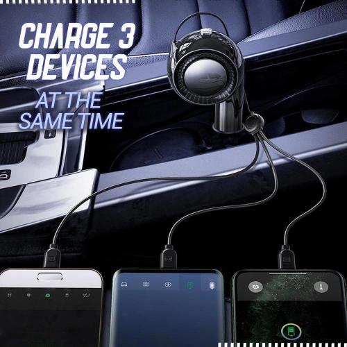 Multi Retractable Car Charger Cable
