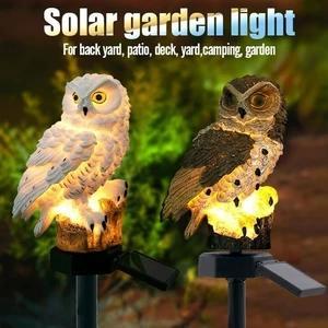 Solar Powered Guarding Owl LED Garden Lights