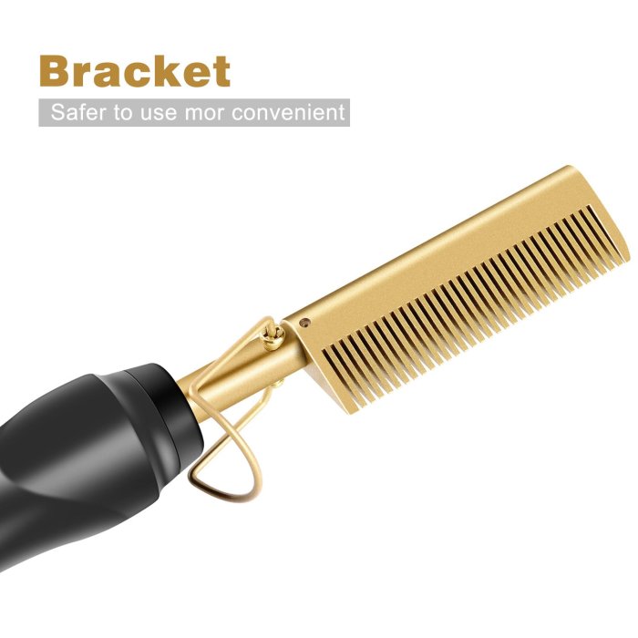 2-in-1 Hair Curler And Straightener Comb
