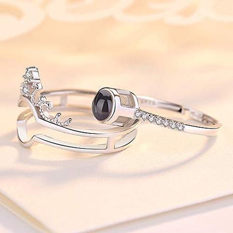 Creative S925 Silver Ring And Puzzle Jewelry Box