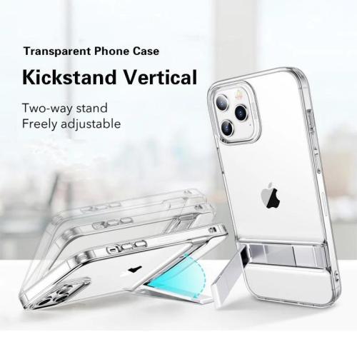 Kickstand Vertical Transparent Phone Case