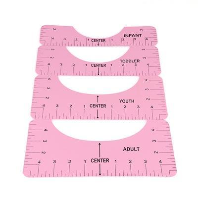 T-Shirt Transparent Ruler Guide Set