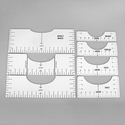 T-Shirt Transparent Ruler Guide Set