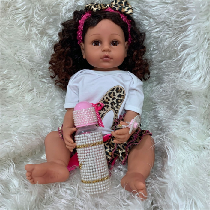 Lovely Curls Toddlers 22 Inch Lifelike Silicone Full Body Doll