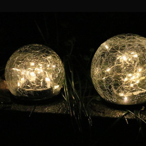 Solar Led Glass Ball Garden Lawn Lamp