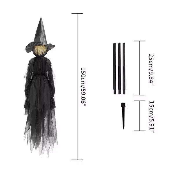 🔥HOT SALE 👻Happy Halloween👻Lighted Halloween Witch Decoration Set