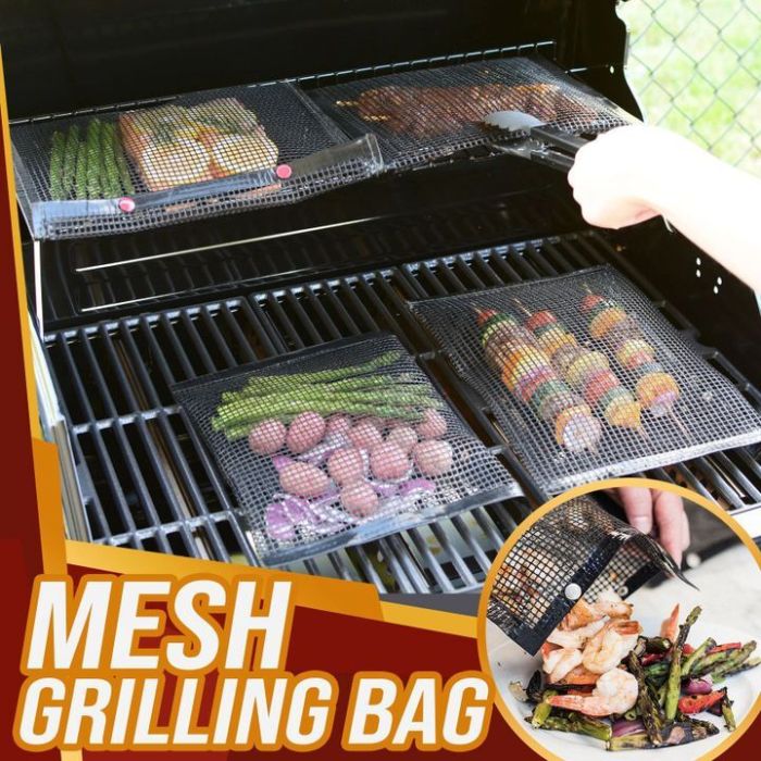 Non-stick BPA Free Heat Resistant BBQ Mesh Grilling Bags