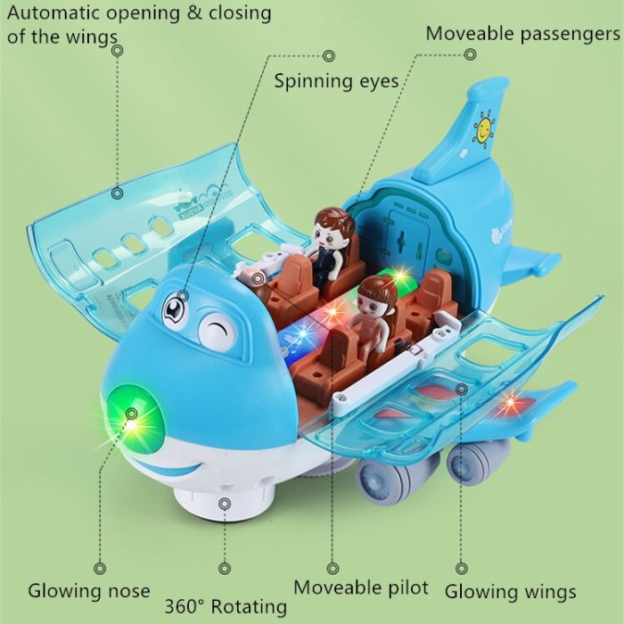 360° Rotating Electric Toy Plane