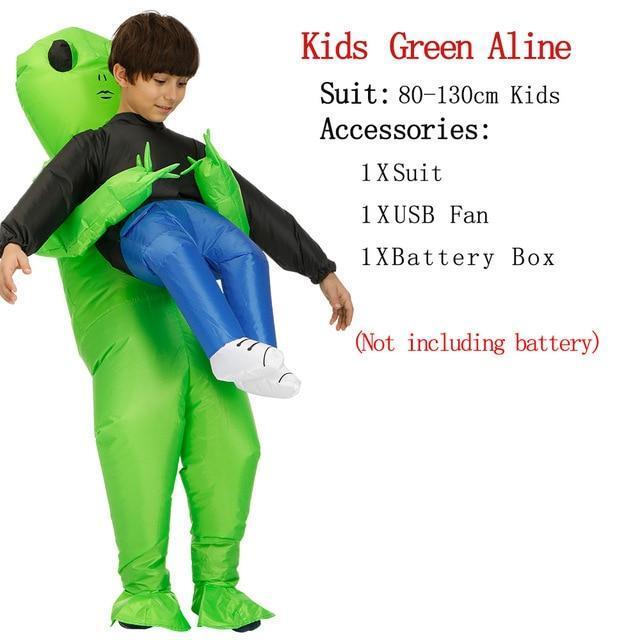 Alien Abducting Human Inflatable Costume