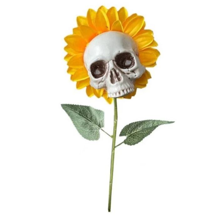 Halloween Sunflower Skulls, Halloween Decor