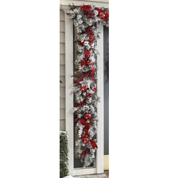 [🔥Last Day 50%OFF-24 Hours Delivery]🎄The Cordless Prelit Red And White Holiday Trim