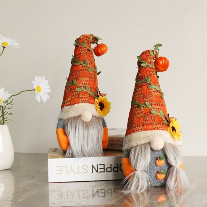 🎃 Lovely Pumpkin Fall Gnome for Halloween & Christmas 🎄