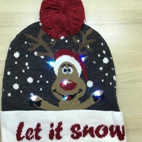 (🎅 Christmas Early Special Offer - 50% OFF) LED Knitted Christmas Hat
