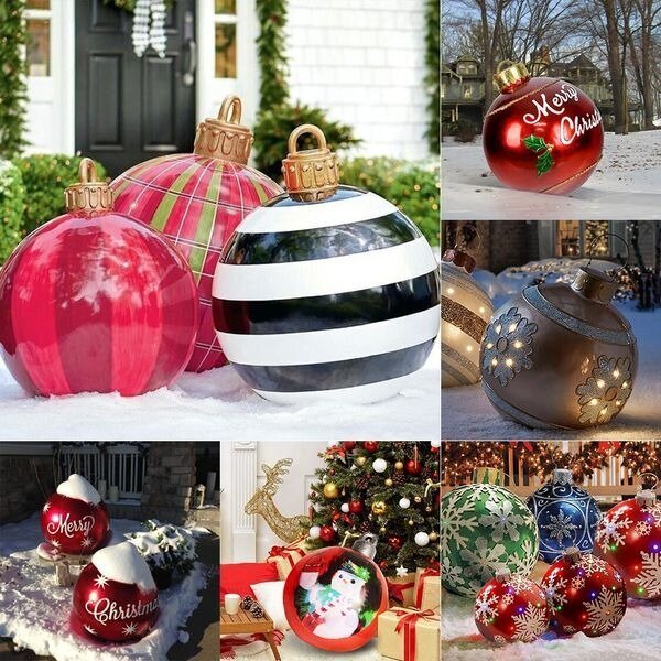🎉Christmas pre-sale 50% off🎉Outdoor Christmas Inflatable Decoration Ball-Gold 🎈（ Gift pump for last two days）