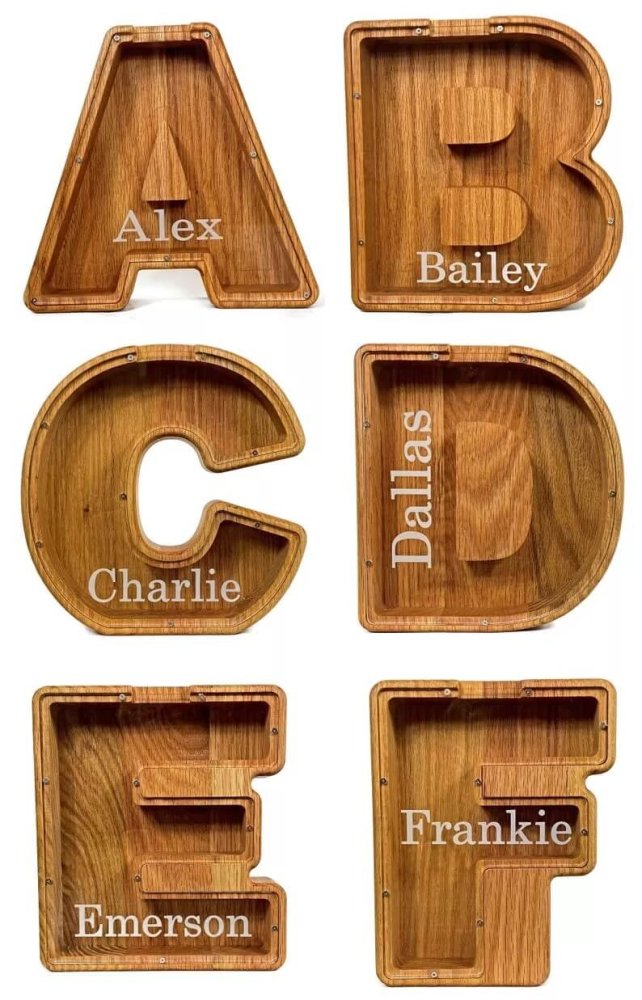 🎁Personalized Boys/Girls Piggy Bank-Wood Gift For Kids
