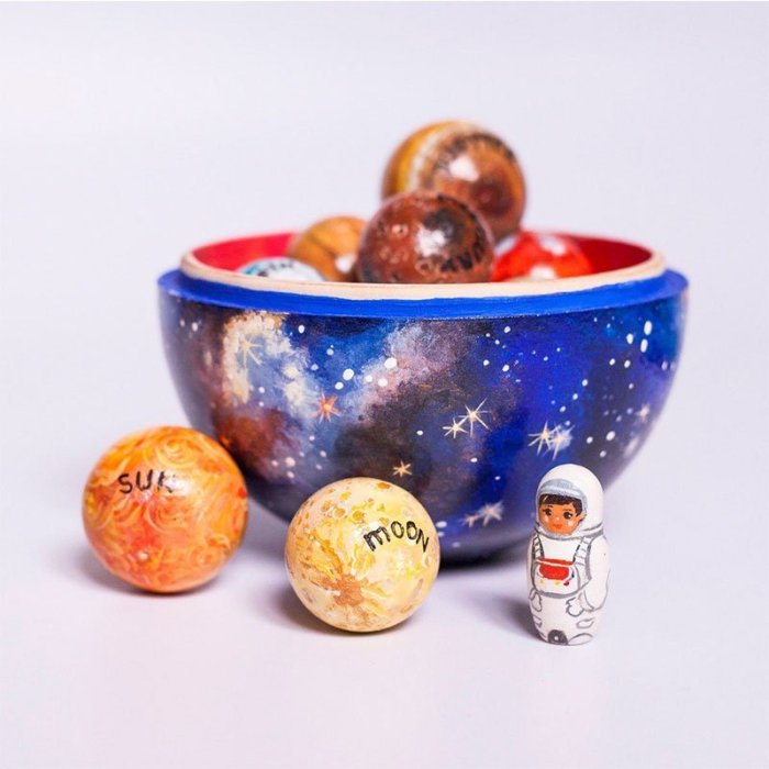 Wooden Solar System - Cosmos Learning Game Toy【Buy 2 Free Shipping】