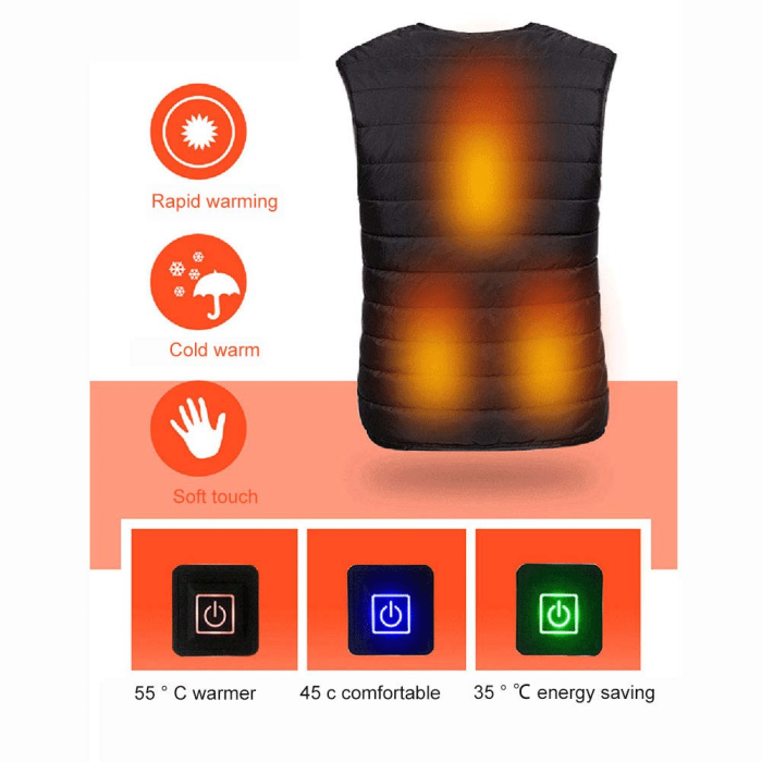 🔥2021 Unique Unisex Warming Heated Vest