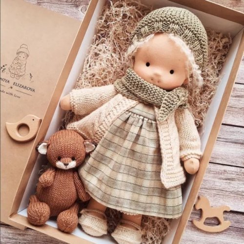 🎁The Best Gift for Kids-Handmade Waldorf Doll👧 Free Shipping