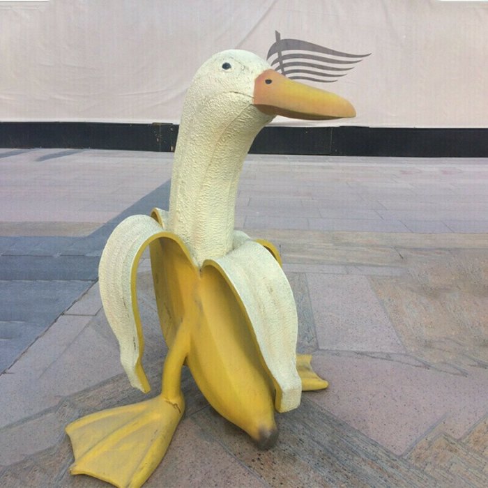 Sadech Funny Art Banana Duck