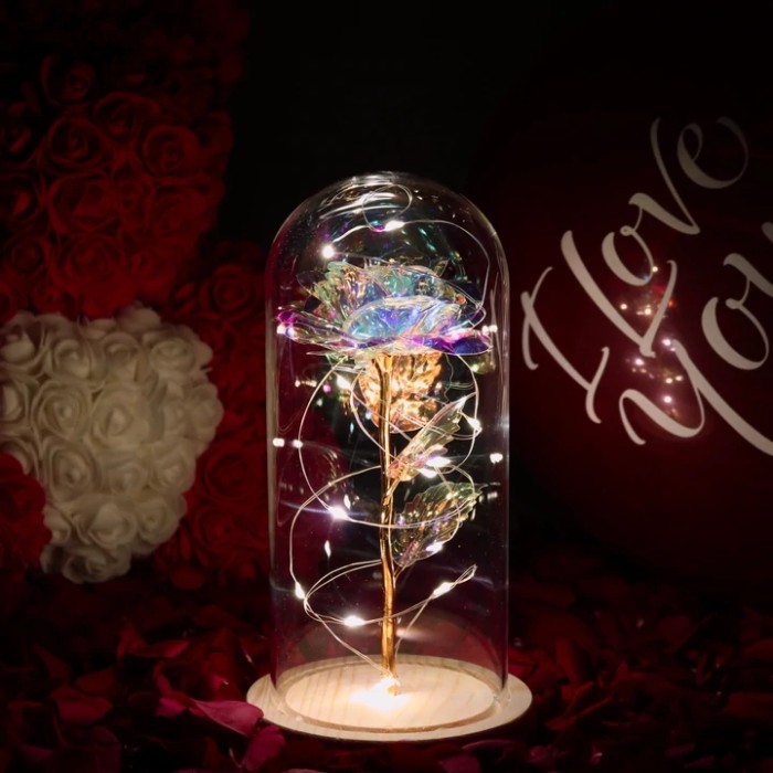 LED Enchanted Galaxy Sparkly Rose