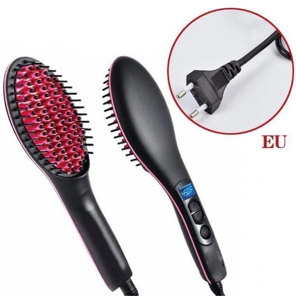 30s Fast Heat Hair Straightener Brush