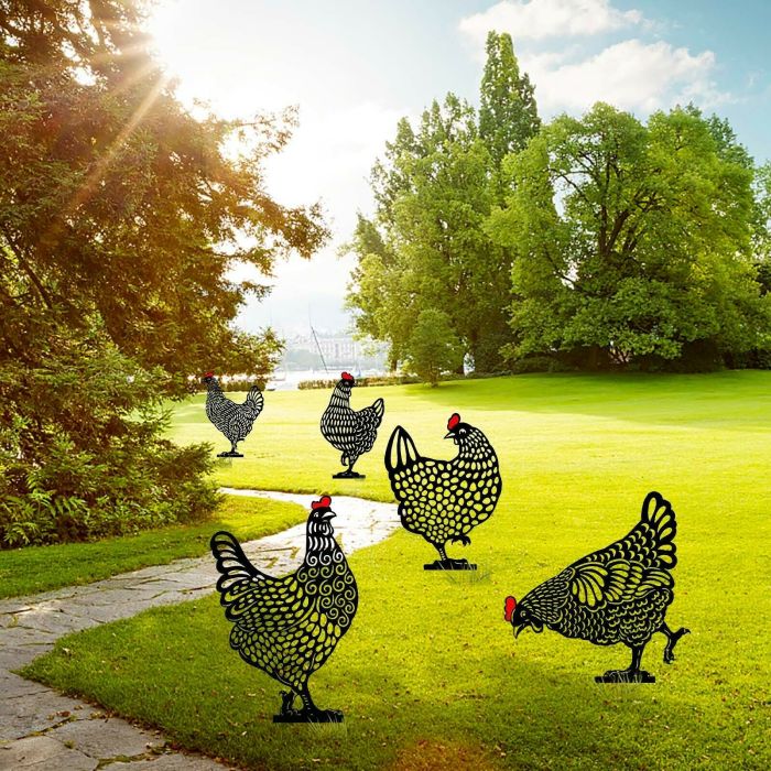 Artistic garden chicken coop