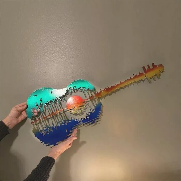 Guitarist Art🎸MEGRAIDAN™️ Handmade Abstract Guitar Metal
