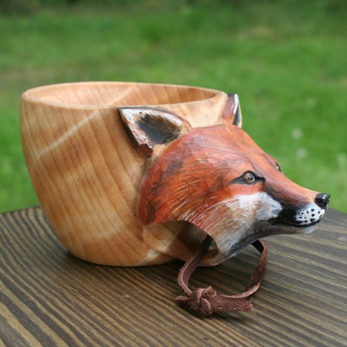 Kuksa Hand Carved Wooden Mug