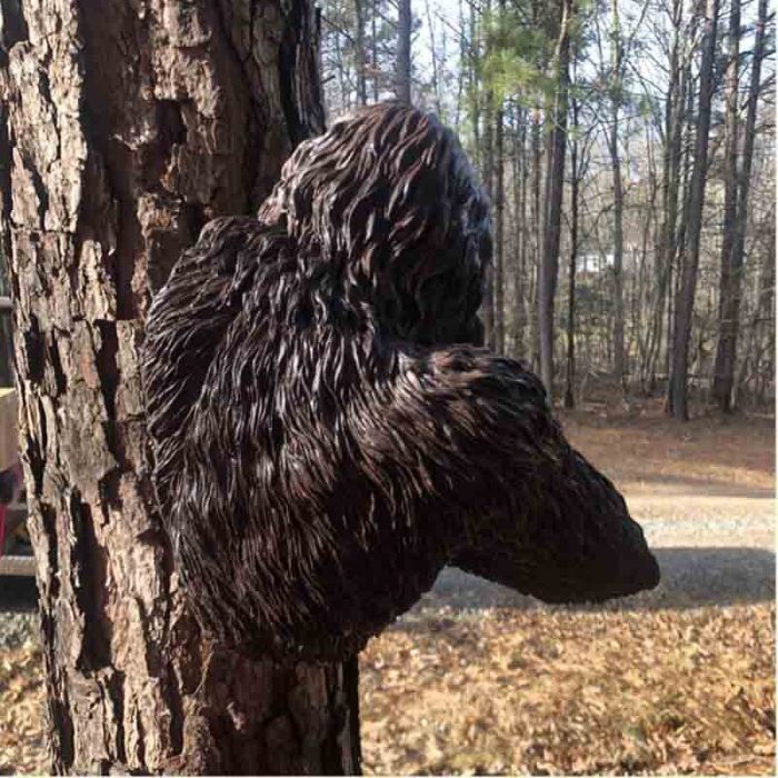 Big Bigfoot The Bashful Yeti Tree Statue