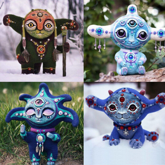 New Garden Cartoon Alien Creativity Sculpture Ornaments