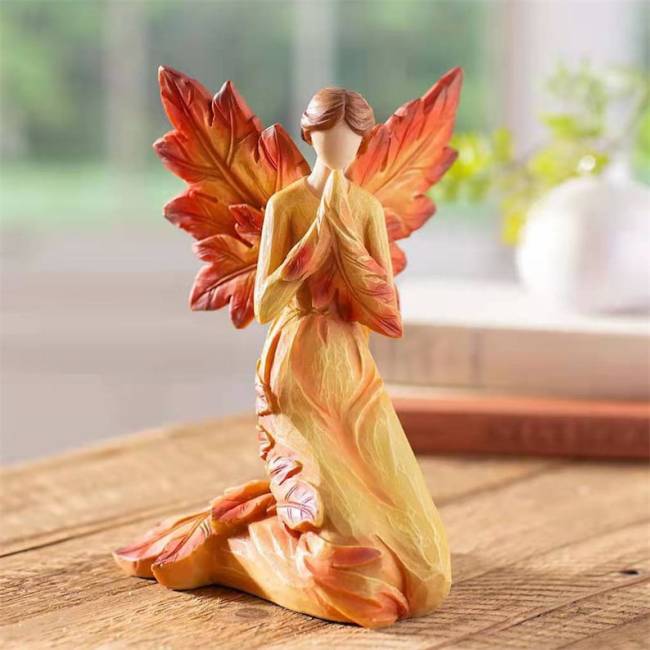 Abstract Autumn Angel Statue