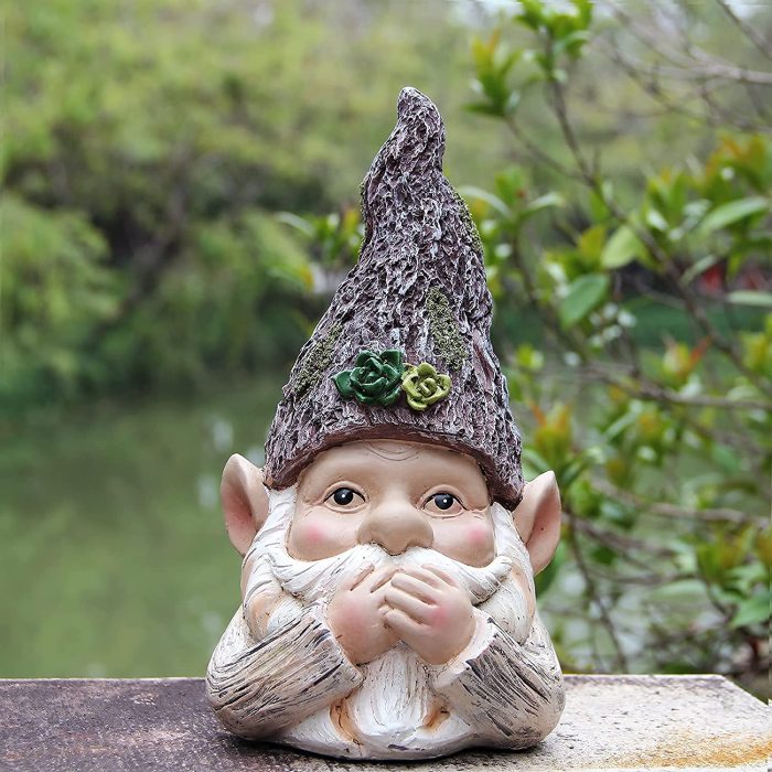 Hear no Evil See no Evil Speak no Evil gnome Garden Decor