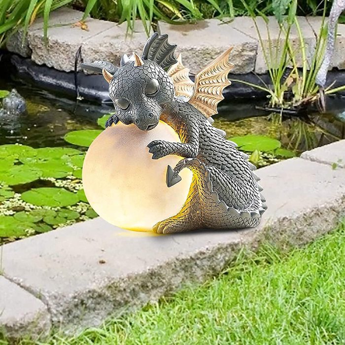 Meditation Dragon With Glowing Ball
