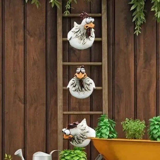 🔥50% OFF🔥Funny Chicken Garden Fence Decoration